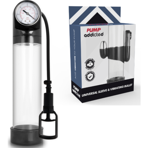 Pump Addicted RX9 Transparent Penis Pumpe med Vibrator