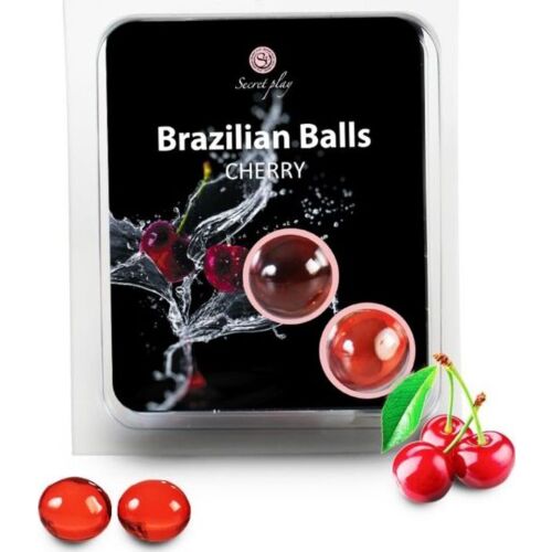 Brazilian Balls Secretplay Kirsebæreksot Glidecreme Sæt