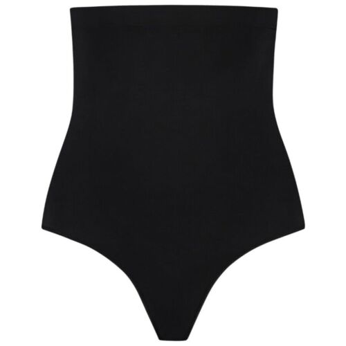BYE BRA Soft Touch Seamless Høj Talje Tanga i Sort