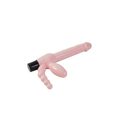 Sele BAILE TPR 25,4 cm med Vibration og Anal Stimulation