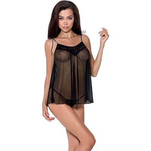 Lingerie Passion Woman Melania Chemise L/XL med Matchende Trusser