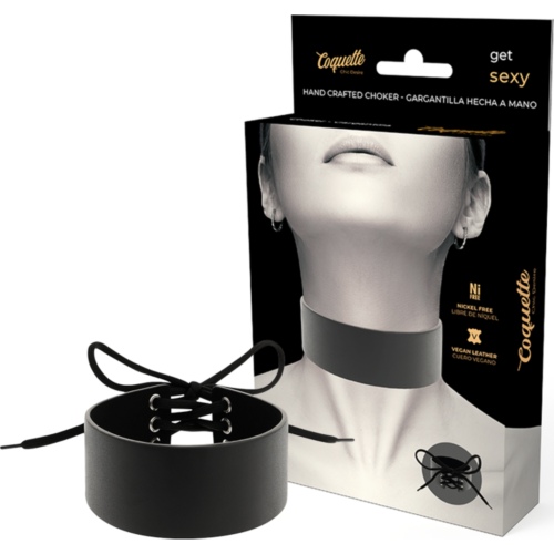 Bondage Tilbehør Coquette Accessories Vegansk Læder Choker