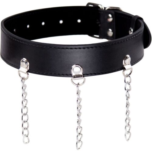 Bondage Halsbånd OHMAMA FETISH med Ringe til Alsidighed
