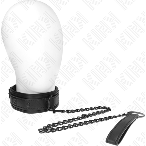 KINK Halsbånd med Snor Model 2 - Justerbart Bondage