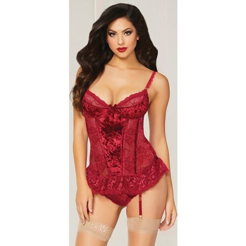 Bustier Sæt 2PC med hjerteformet udskæring