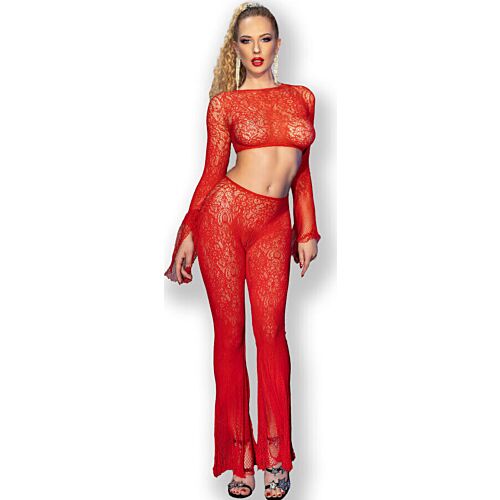 Sømløs Sæt Chilirose CR 4648 Top og Leggings