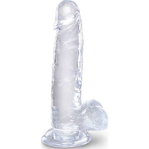 KING COCK Clear Realistisk Dildo 15.2cm