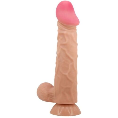 Realistisk dildo Pretty Love Sliding Skin med glidende hud og sugekop 24 cm