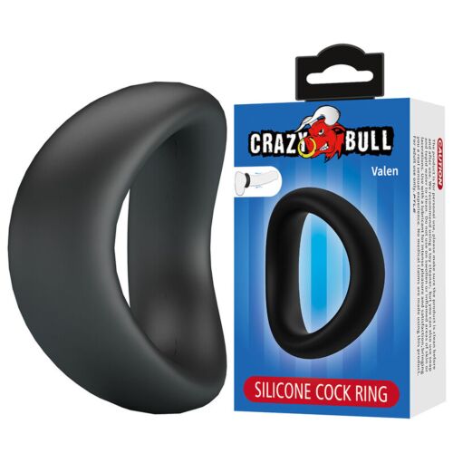 CRAZY BULL Valen ergonomisk silikone ring i sort