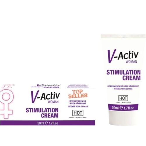 Stimulerende Creme HOT V-ACTIV 50ML med Æteriske Olier