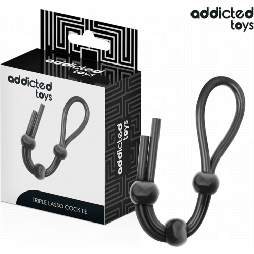 Penisring Addicted Toys Triple Loop til Forbedret Kontrol