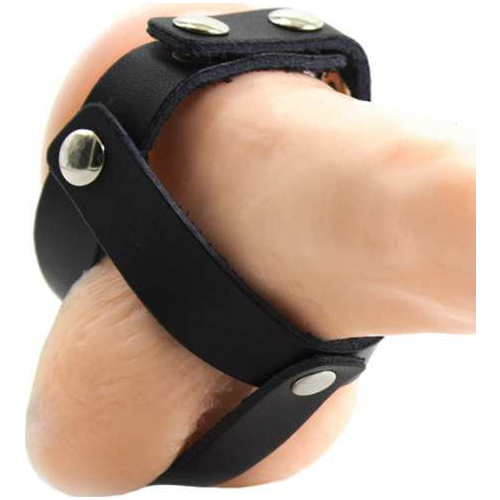 Fetish Ball Cage OHMAMA | Læder Testikel Dækning