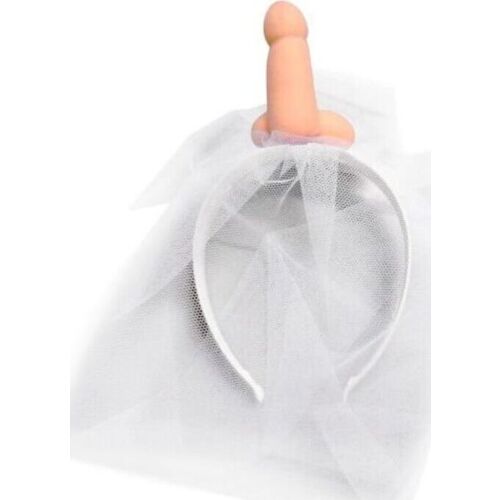 Brude Slør Hovedband DIABLO PICANTE med Penis