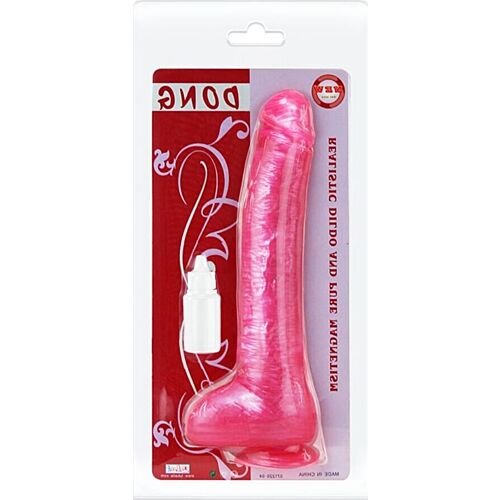 Dildo BAILE Realistisk Pink med sugekop