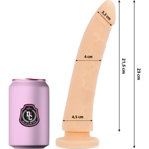 Realistisk Dildo DELTACLUB 23cm med Medicinsk Silikone