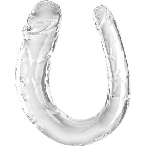 Double Dildo King Cock Clear Double Trouble 33cm