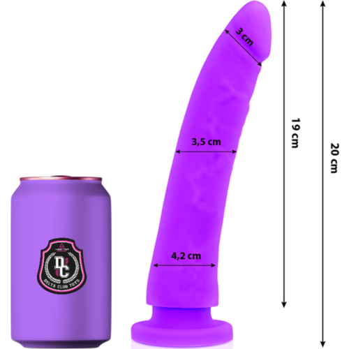 Dildo DELTACLUB 20 cm Medicinsk Silikone