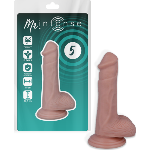 Realistisk Dildo MR. INTENSE 16,5 cm med blød overflade