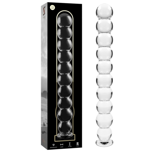 Dildo Nebula Serie af Ibiza Model 22 21,5 cm Borosilikatglas