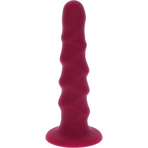 Dildo Get Real Ribbed Dong 12 cm med Sugekop