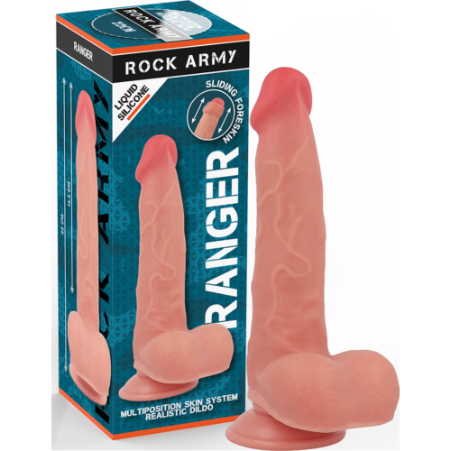 Realistisk Dildo Rock Army Ranger 22cm med Sugekopsbase