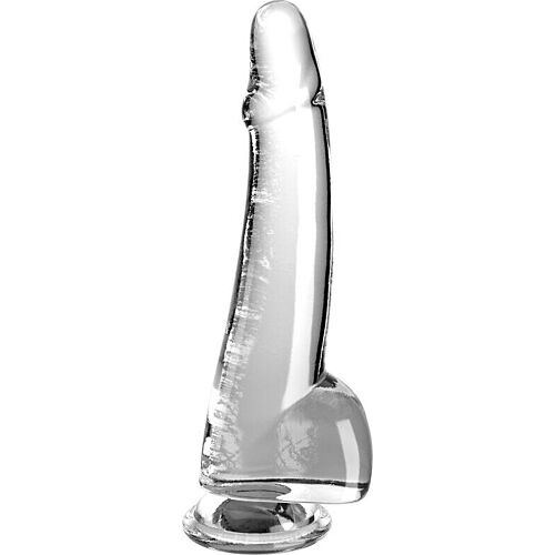 Dildo King Cock Clear 19 cm med Realistisk Design