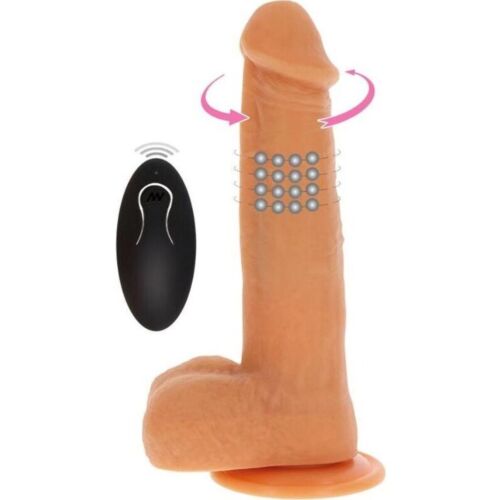 Vibrerende Dildo Get Real med roterende perler