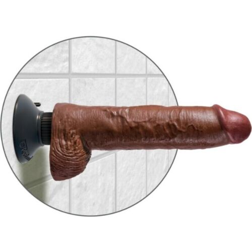 Vibrerende Dildo King Cock 25.5 cm med Kugler