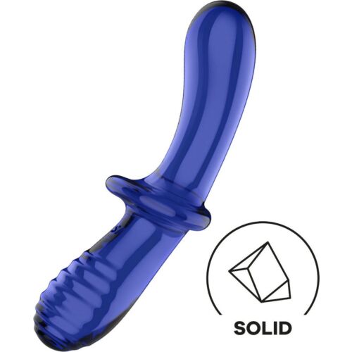 Satisfyer Crystal Double Dildo med Dobbeltelastikker