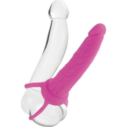 Dual Penetrator Dildo Calexotics med Testikel Sele