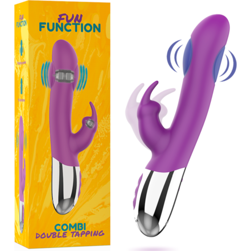 Vibrator FUN FUNCTION COMBI DOUBLE TAPPING med dobbelt motor