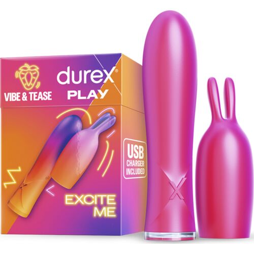 Durex Vibe & Tease Kanin Vibrator med Stimulator Tip