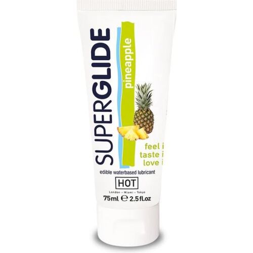 Spiselig Glidecreme HOT Superglide Ananas 75ml