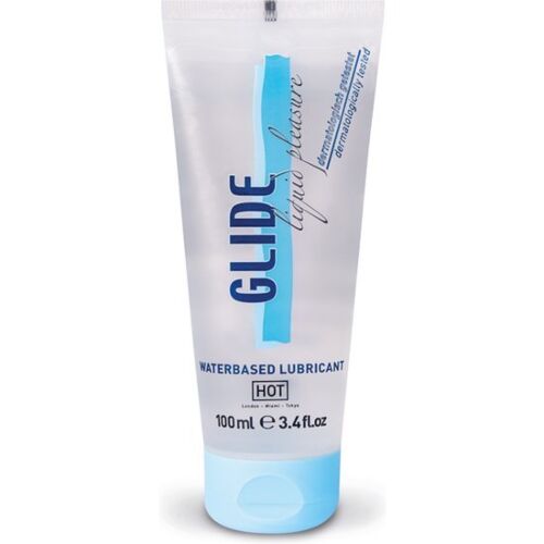 Vandbaseret Glidecreme HOT Glide 100ml - Glat Anvendelse