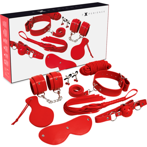 Bondage Sæt EXPERIENCE - BDSM Fetish Kit Rød Serie