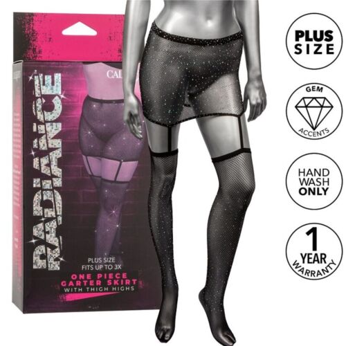 Garter Skirt CalExotics Radiance Plus Size med Thigh Highs