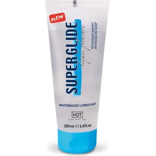 Vandbaseret Glidecreme HOT Superglide 200ml til problemfri nydelse