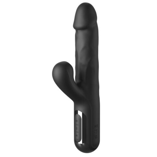 Sonix Silikone Thruster Rabbit Vibrator i Sort
