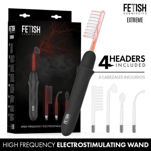 Fetish Submissive Wand Vibrator med Elektro-Stimulation