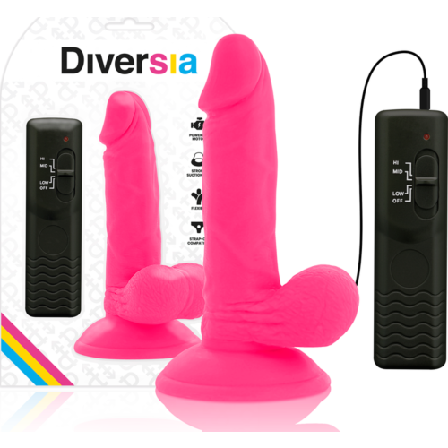 Vibrator Diversia Fleksibel Vibrerende Dildo 17cm