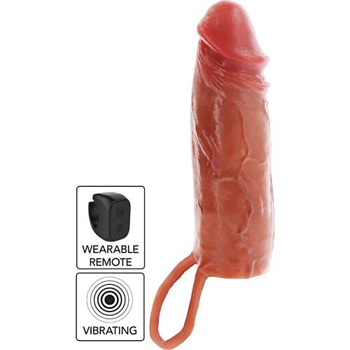 Vibrerende Penis Hylster Get Real Hydrated Skin 16 cm