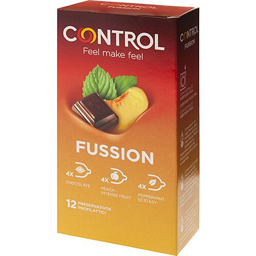 Control Kondomer Fussion Mixed Aroma Pakke med 12