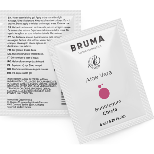 Glidecreme BRUMA Bubblegum med Aloe Vera 6 ML