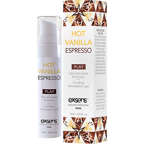 Stimulerende Gel Exsens Hot Vanilla Espresso 15ml
