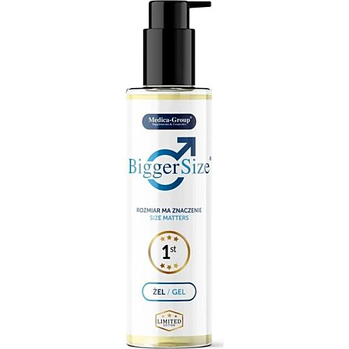 Intim Gel Medica Group Bigger Size 150ml - Øger Styrken