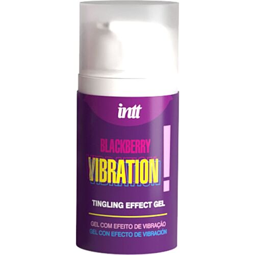 Flydende Vibrerende Gel INTT RELEASES Brombærsmag 15ml