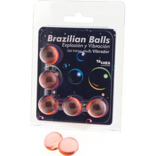 Brasilianske Kugler TALOKA med Spændende Gel og Vibrationseffekt