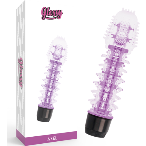 Vibrator GLOSSY AXEL med kraftfulde pulserende hastigheder