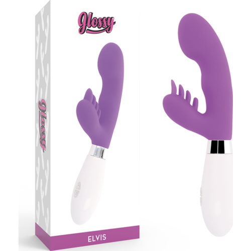 Rabbit Stimulator GLOSSY Elvis med Dobbelt Motor