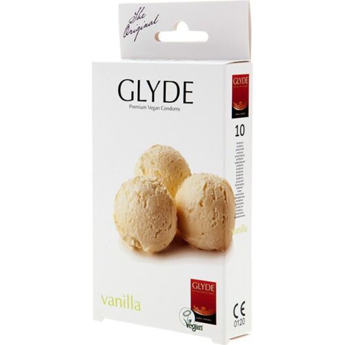 Preservativer Glyde Ultra Vainilla 10 stk med smag